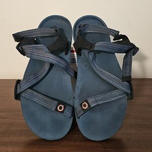 Xero Shoes Z-Trail EV Trek Barefoot Minimalist Hiking Sandals Blue Mens 11 EUC